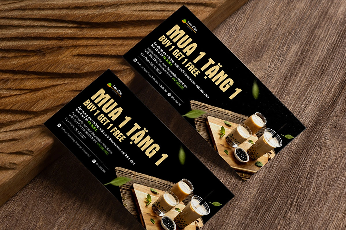 In phiếu giảm giá số lượng ít 