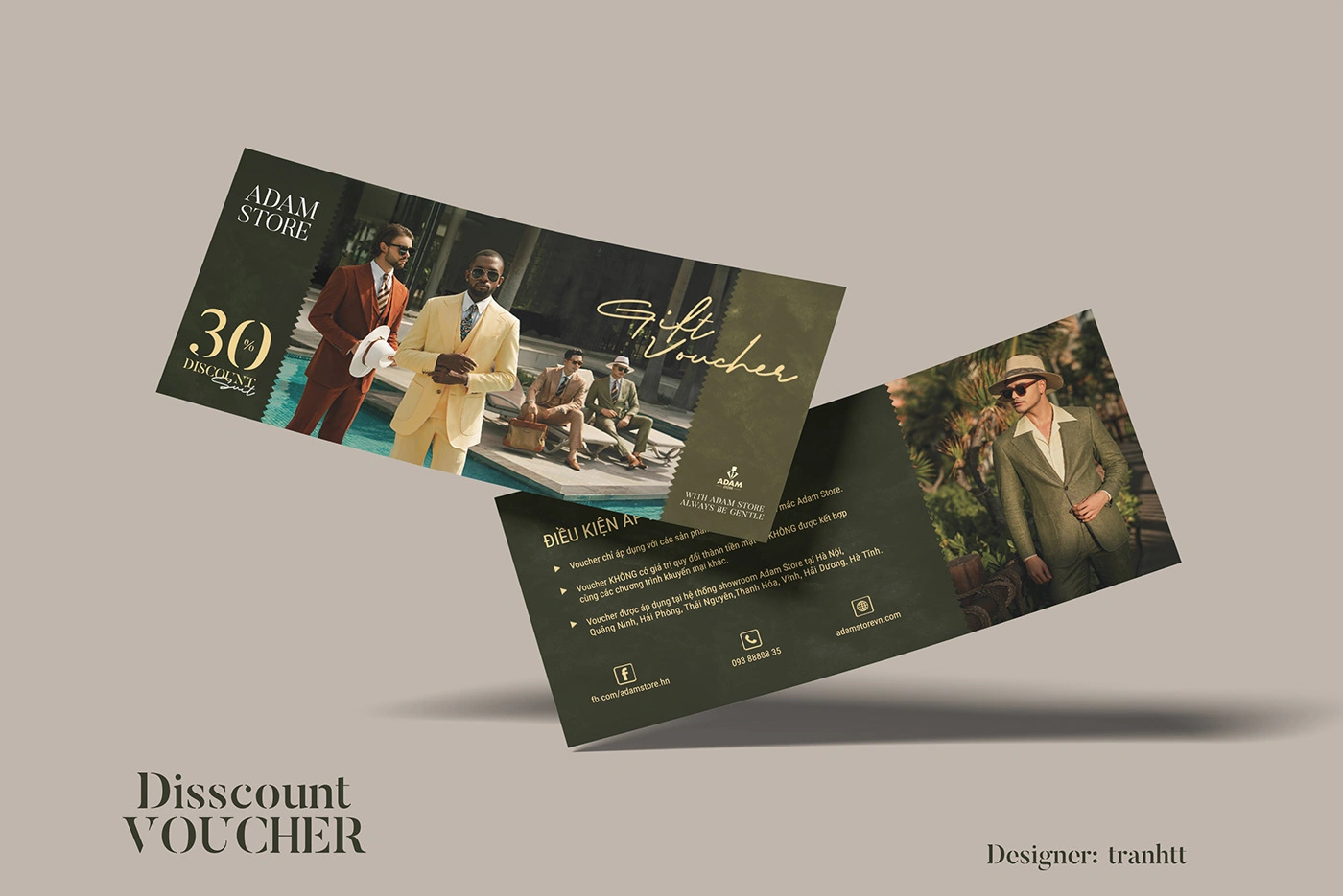 Mẫu Voucher sang trọng